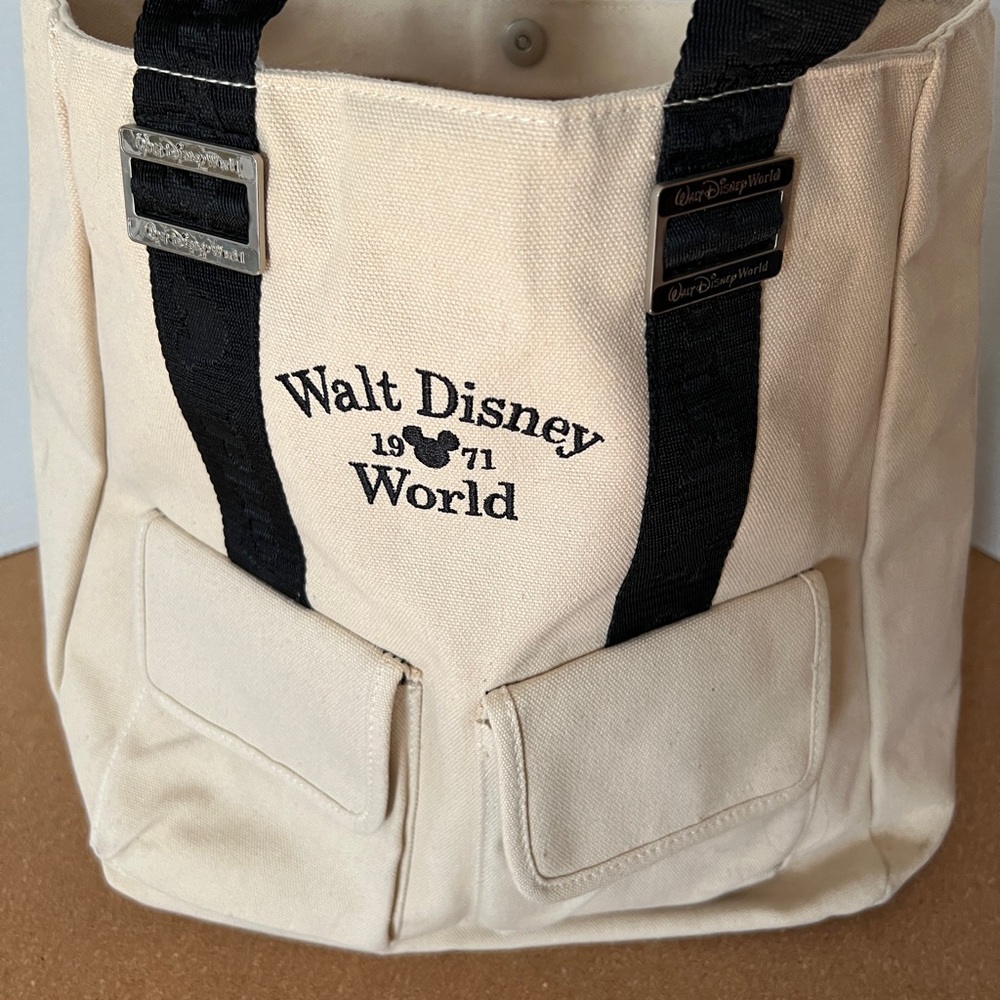 Disney Beige and Black Tote Bag